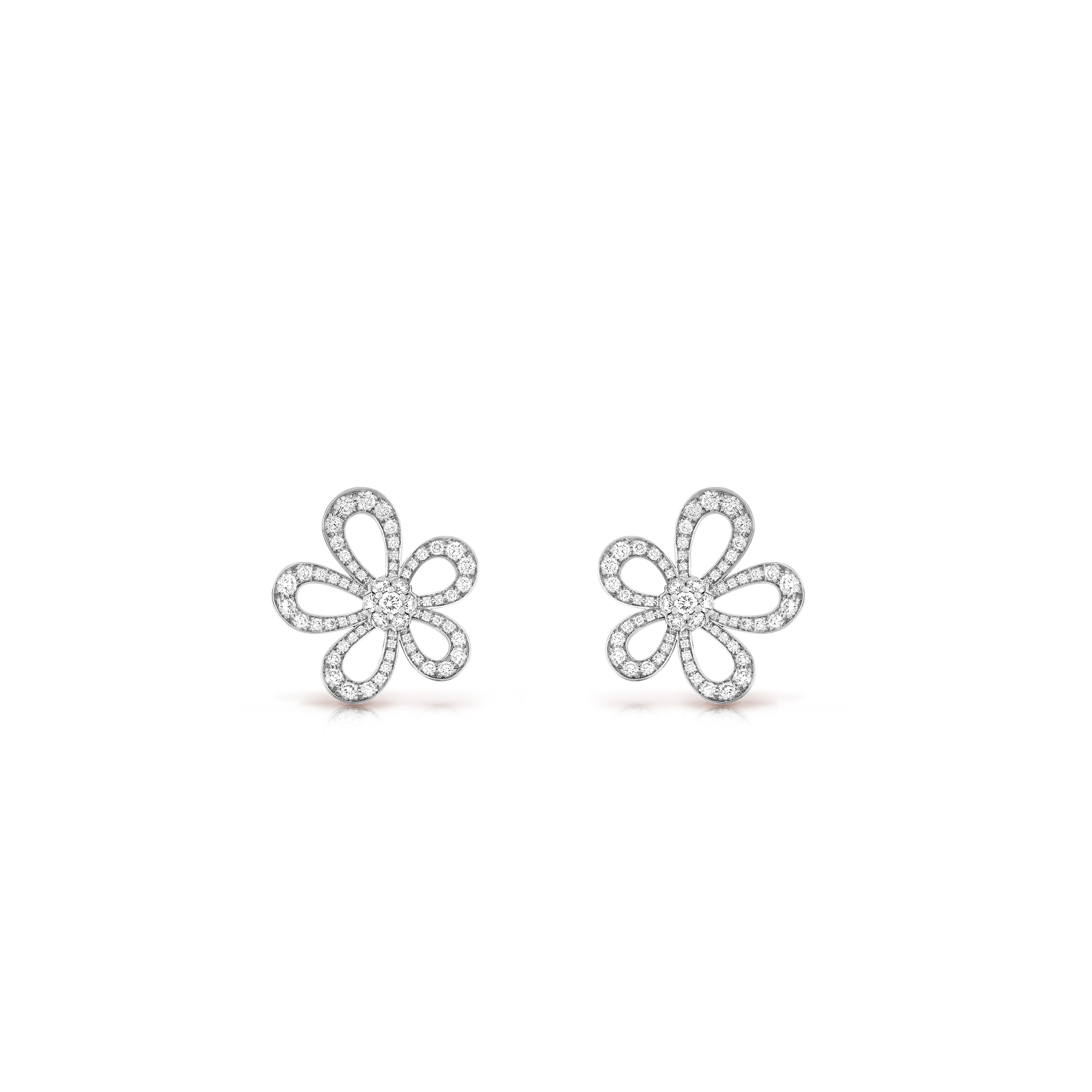 VAN CLEEF ARPELS FLOWERLACE EARRINGS VCARP05100 